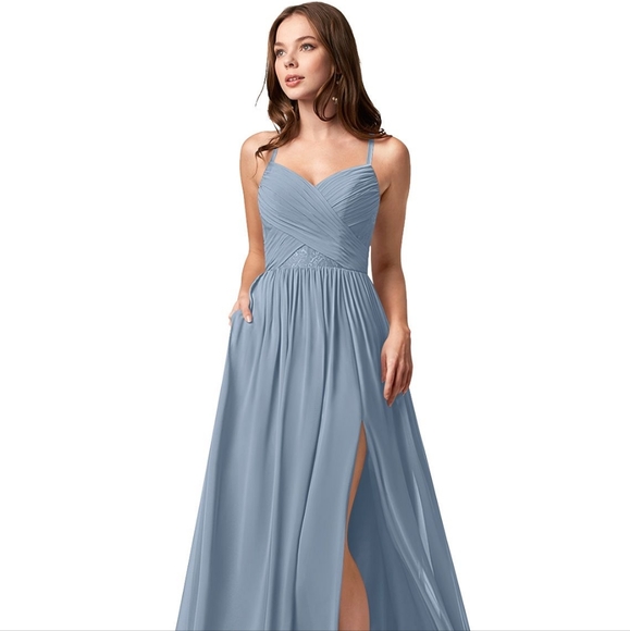 Azazie Leslie Bridesmaid Dress - Dusty Rose (Discontinued Color) - Picture 6 of 11